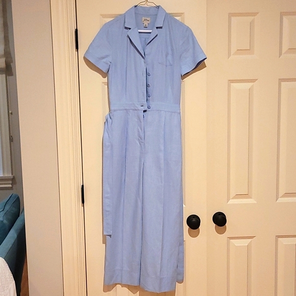 Jcrew linen and belted size 00 jumpsuit! - Picture 1 of 2